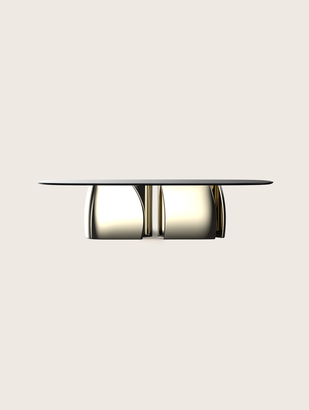 Obsidian Glass Table Image 1