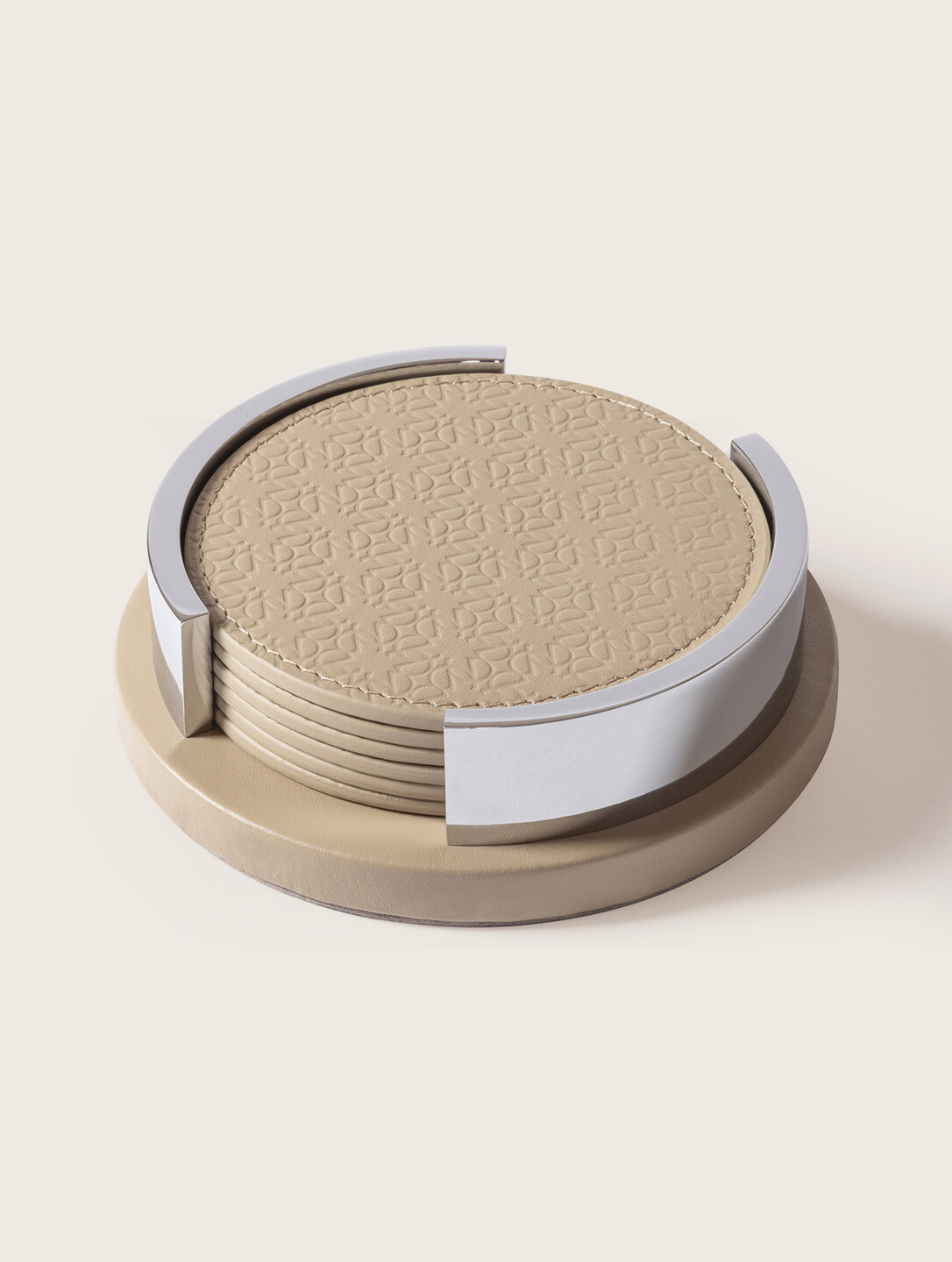 Monogram Coaster Holder Image 1