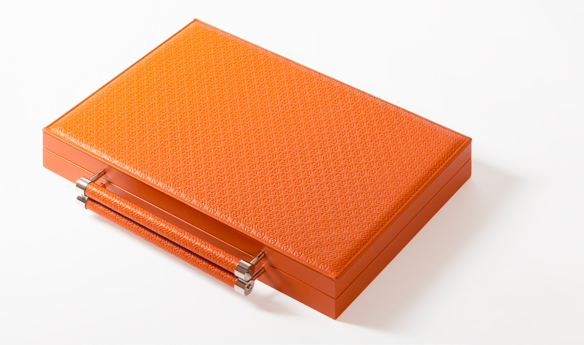 Monogram Backgammon With Handles - Image 2