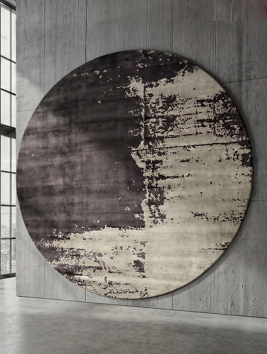 Mystica Round Carpet - Black